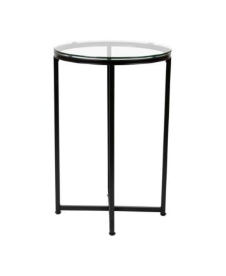 Fairdale End Table With Round Cross Brace Frame