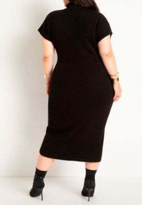 Women's Short Sleeve Sweater Dress