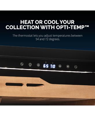 1500 Count Electric Cigar Humidor with Opti-Temp Cooling, Built-In Humidification, Cedar Drawers, LED, Freestanding