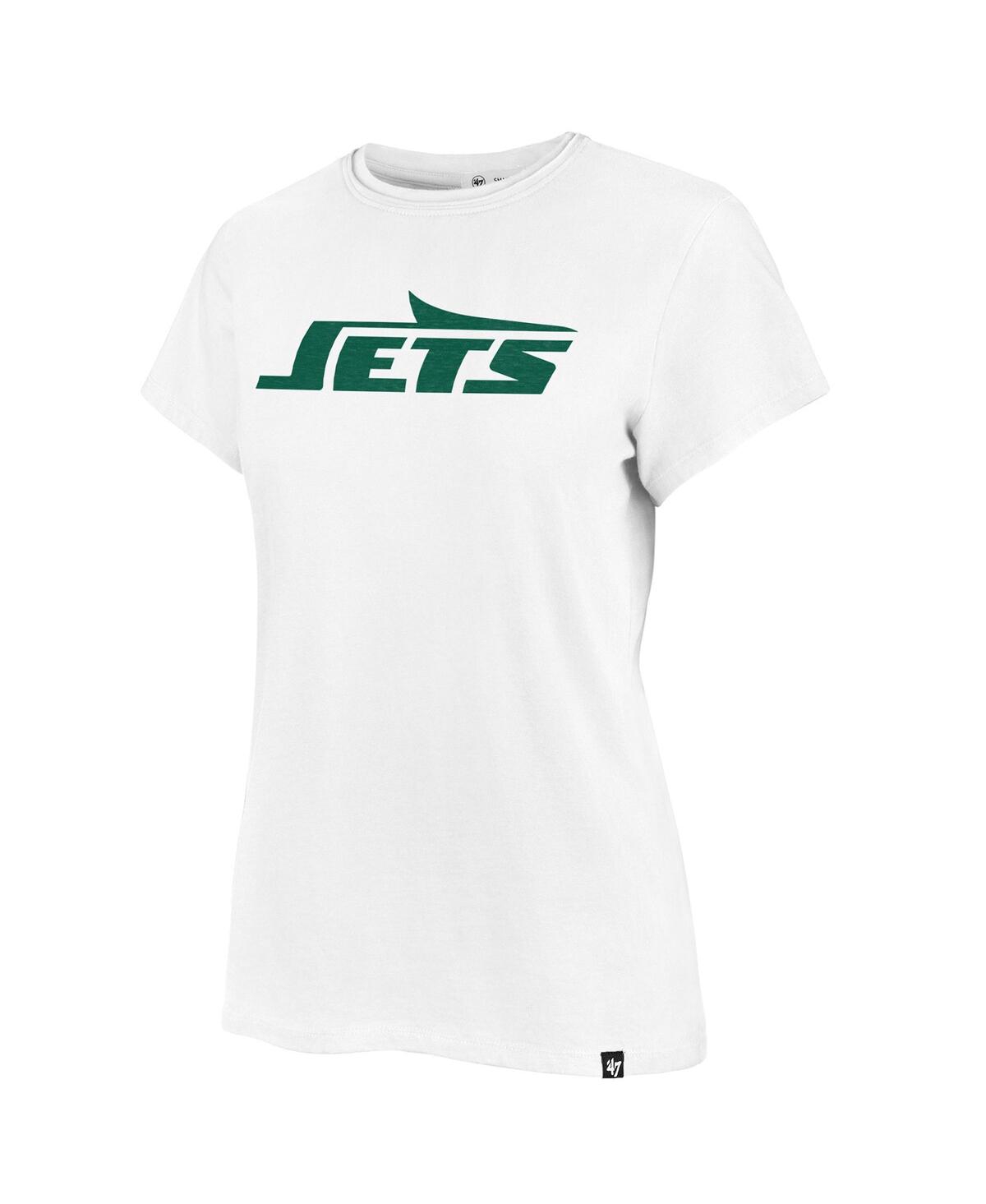 47 BRAND 47 WOMEN'S WHITE NEW YORK JETS PREMIER FRANKIE T-SHIRT 