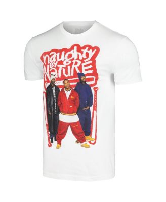 Men's White Naughty by Nature Photo Bats T-Shirt