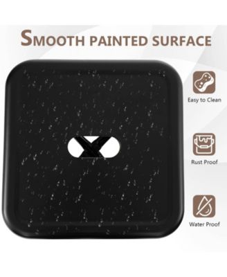 30 Inch Bar Stools Set of 4 with Square Seat and Handling Hole