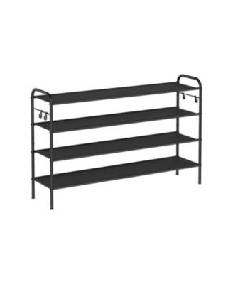 Multi Tier Shoe Rack, Shoe Organizer, Fabric Shoe Shelf Storage, Height-Adjustable Shoe Rack, 4 Tier