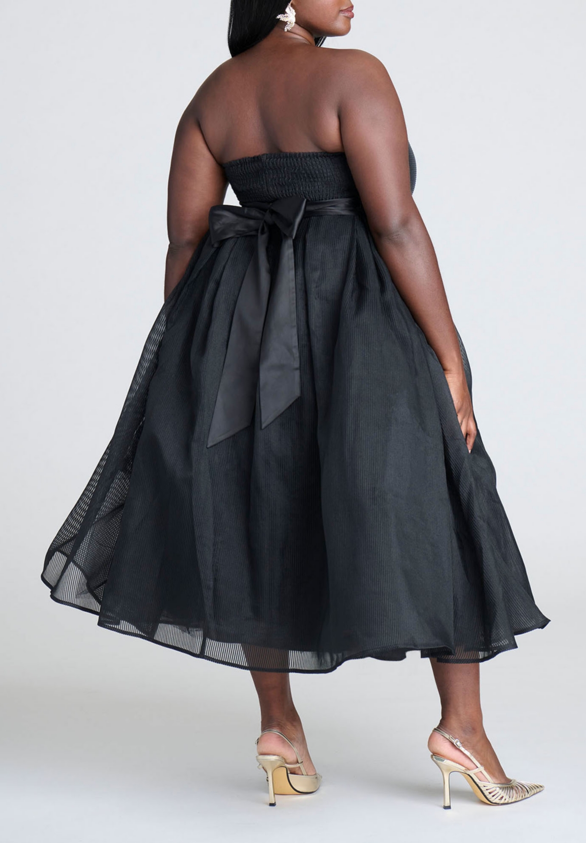 Eloquii Plus Size Strapless Crinoline Dress