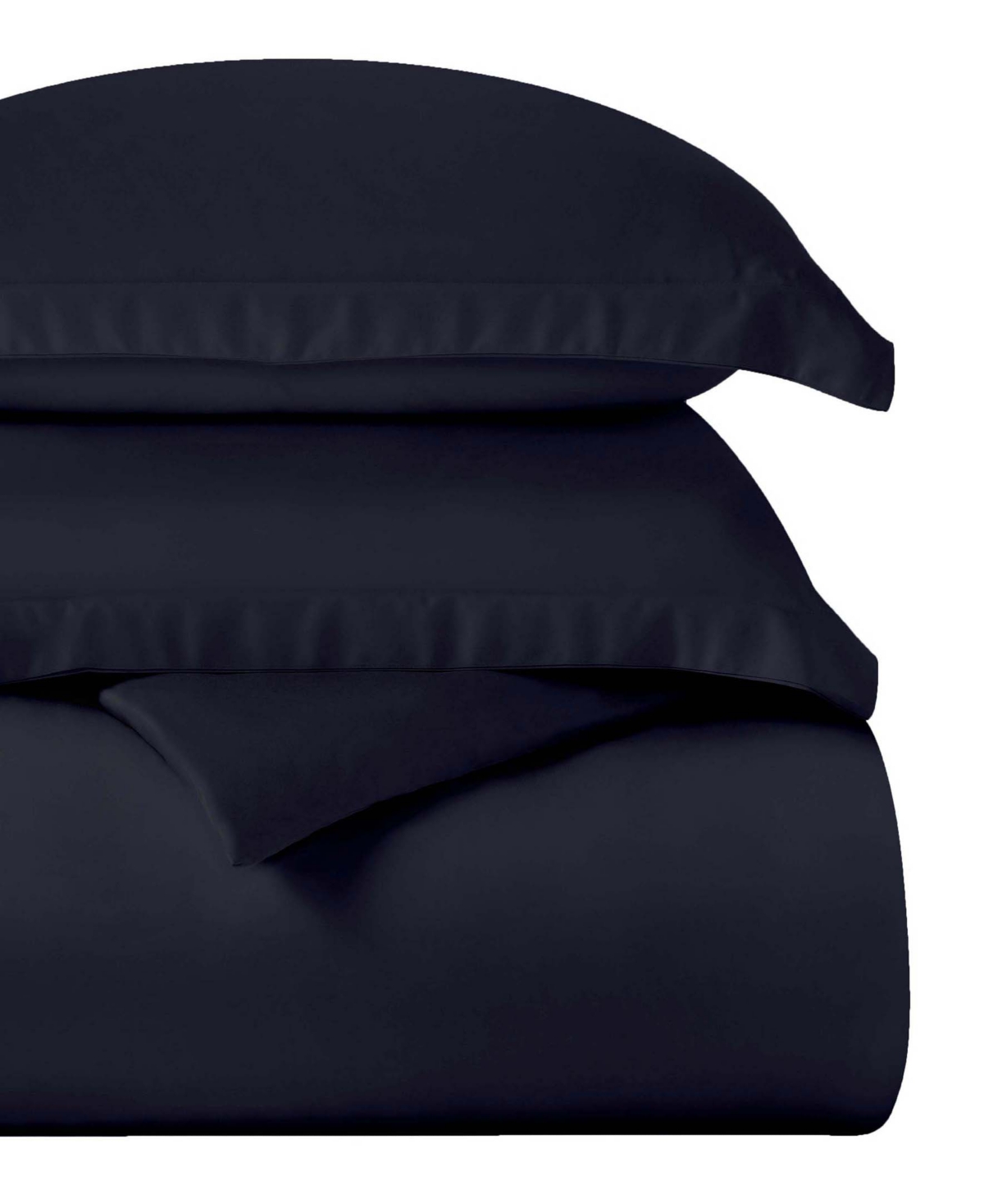 Superior Egyptian Cotton 400 Thread Count Solid Luxury Duvet Cover Set,