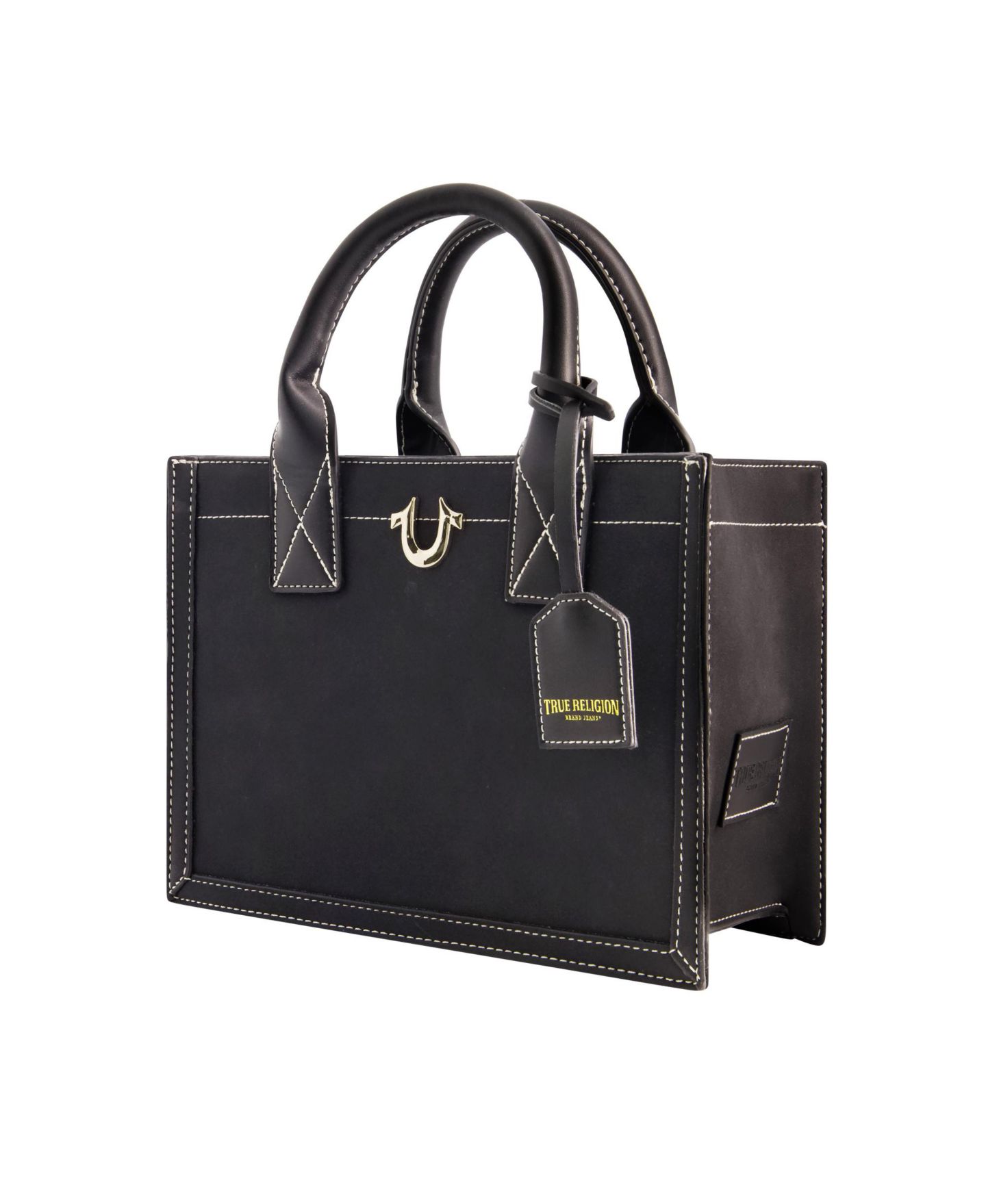 Женская сумка True Religion Modern Edge Suede Tote, цвет: Чёрный — фото 3