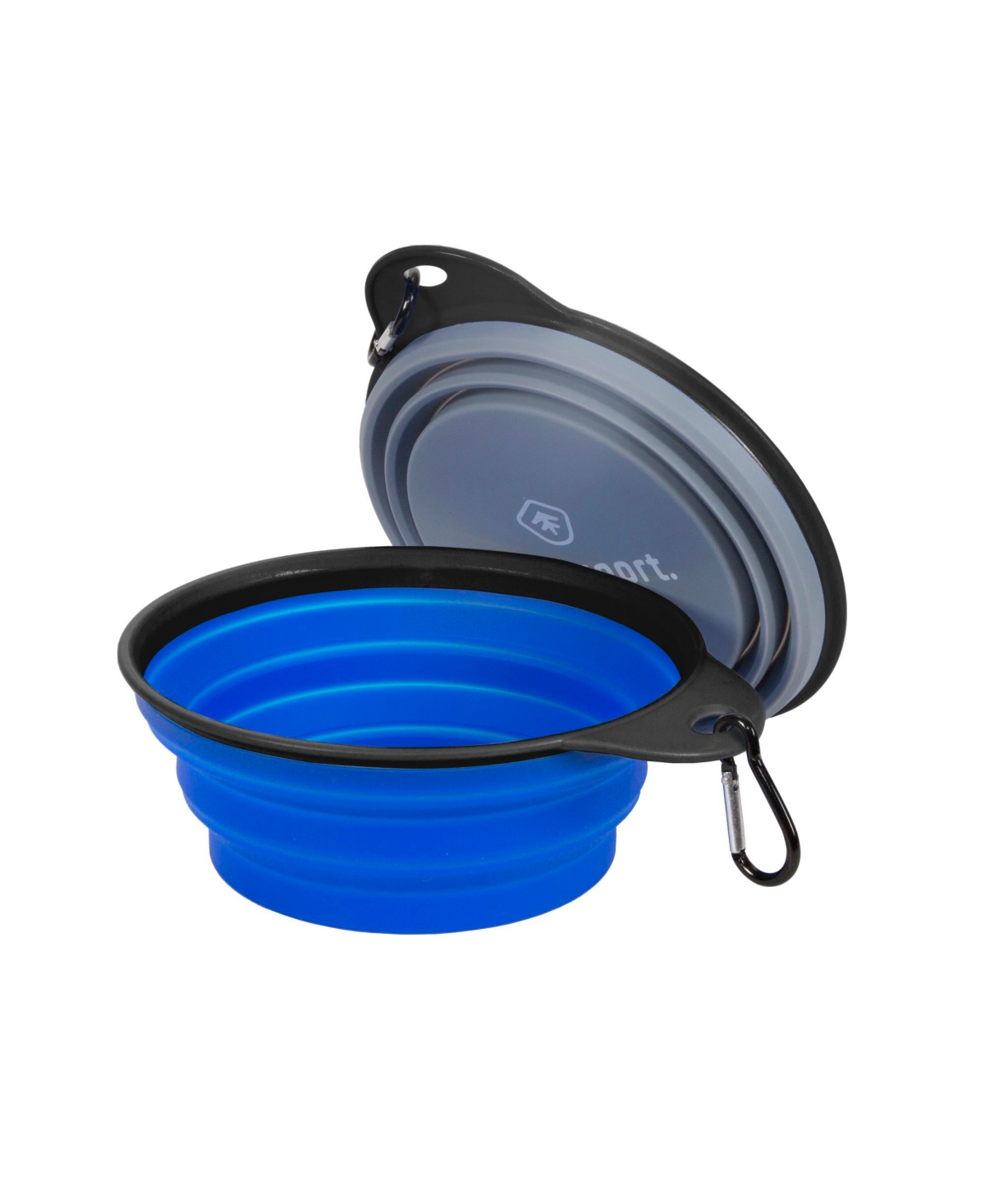 Collapsible Silicon Travel Bowls - 2 Pack - Blue
