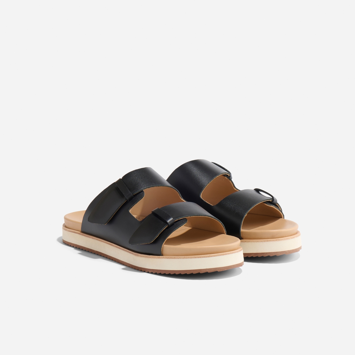 Ella Go-To Flatform Slide - Bone