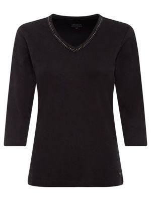 Women's Embellished V-Neckline T-Shirt