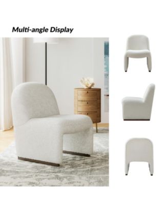 Roberto Mid-century Side Chair with Hardwood Legs