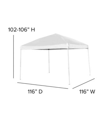 Outdoor Event/Tailgate Set With Pop Up Event Canopy With Carry Bag, Bi-Fold Table And 4 Folding Chairs