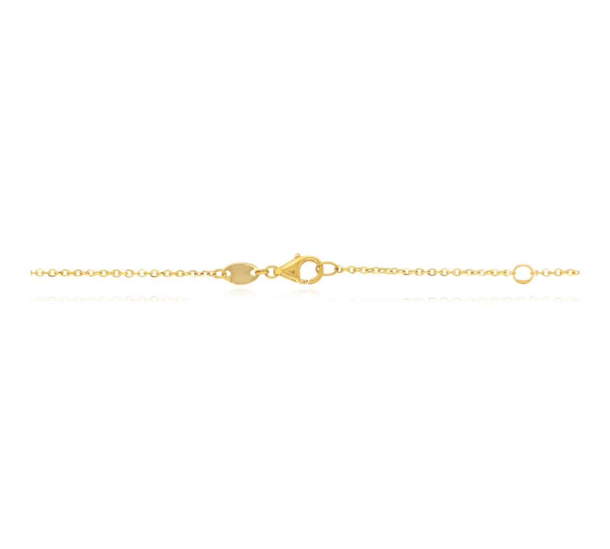 The Lovery Extra Large Mother of Pearl Single Clover Necklace 14K Gold