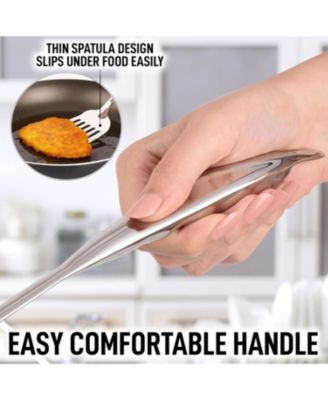 Stainless Steel Slotted Turner Cooking Utensil - Metal Kitchen Accessories