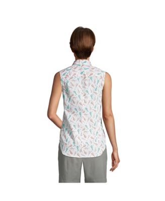 Women's No Iron Supima Cotton Sleeveless Shirt
