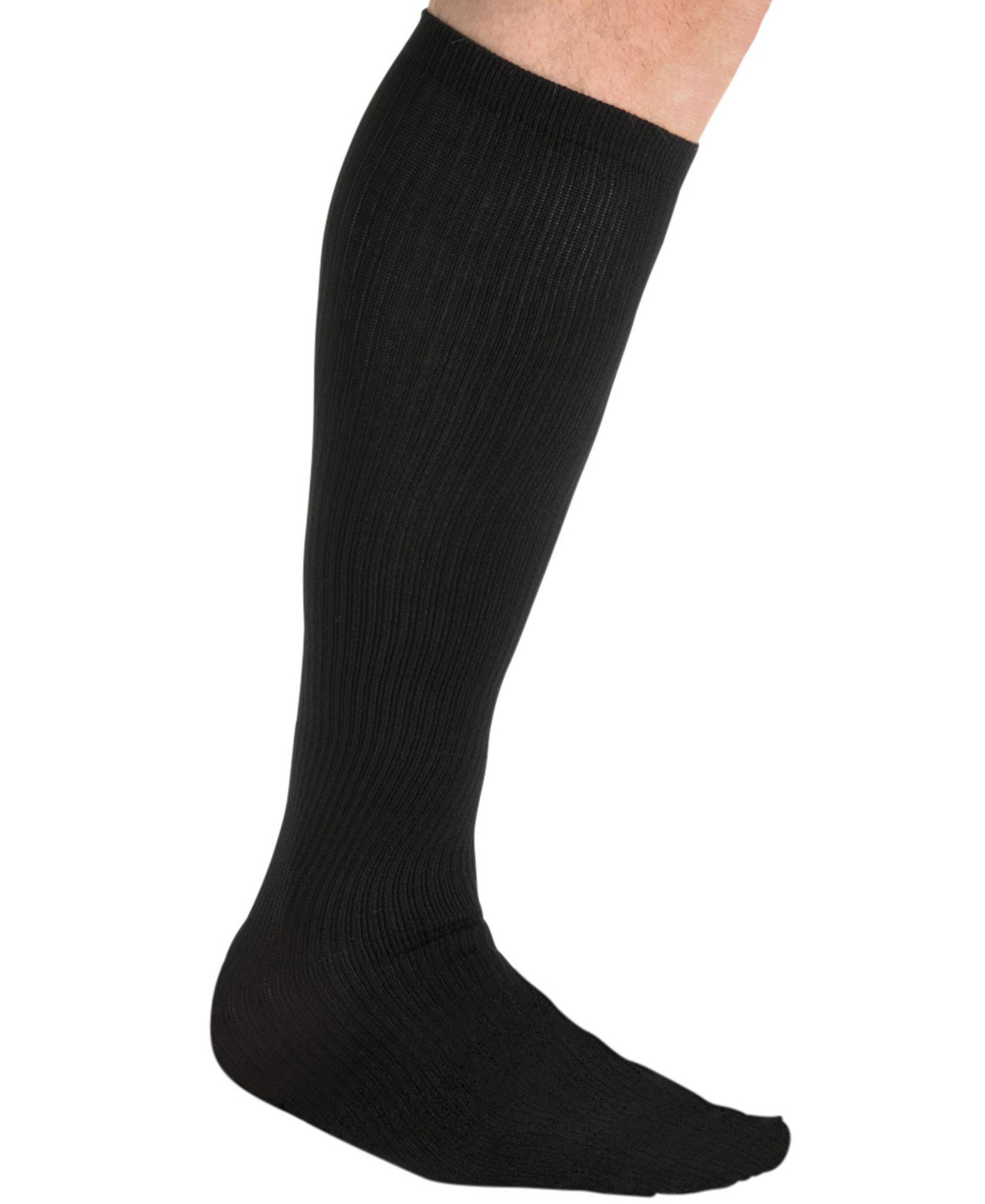 Big & Tall Over-The-Calf Compression Silver Socks - Charcoal
