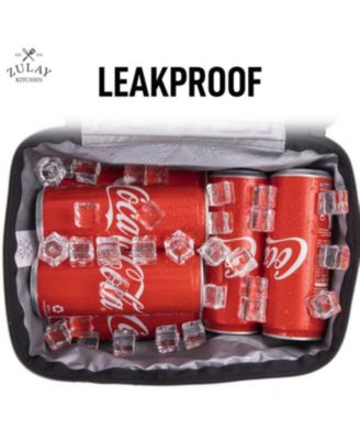 Insulated 2-Compartment Lunch Box Bag With Strap