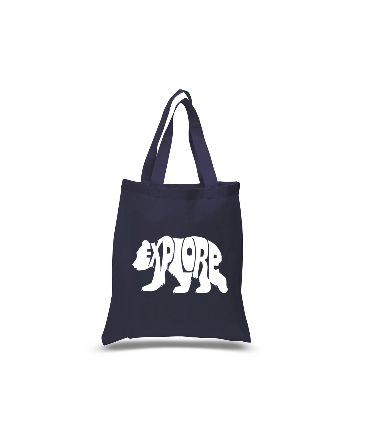 Explore - Small Word Art Tote Bag - Sapphire