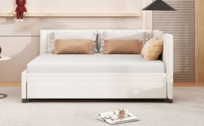 Upholstered Daybed & Trundle bed Frame