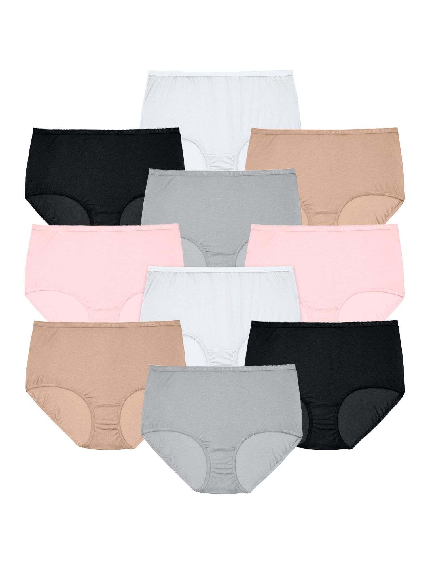 Women's Full Coverage Cotton Brief 10-Pack