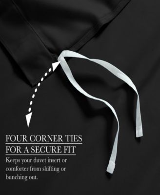 650-TC Egyptian Cotton Solid Luxury Duvet Cover Set, Twin