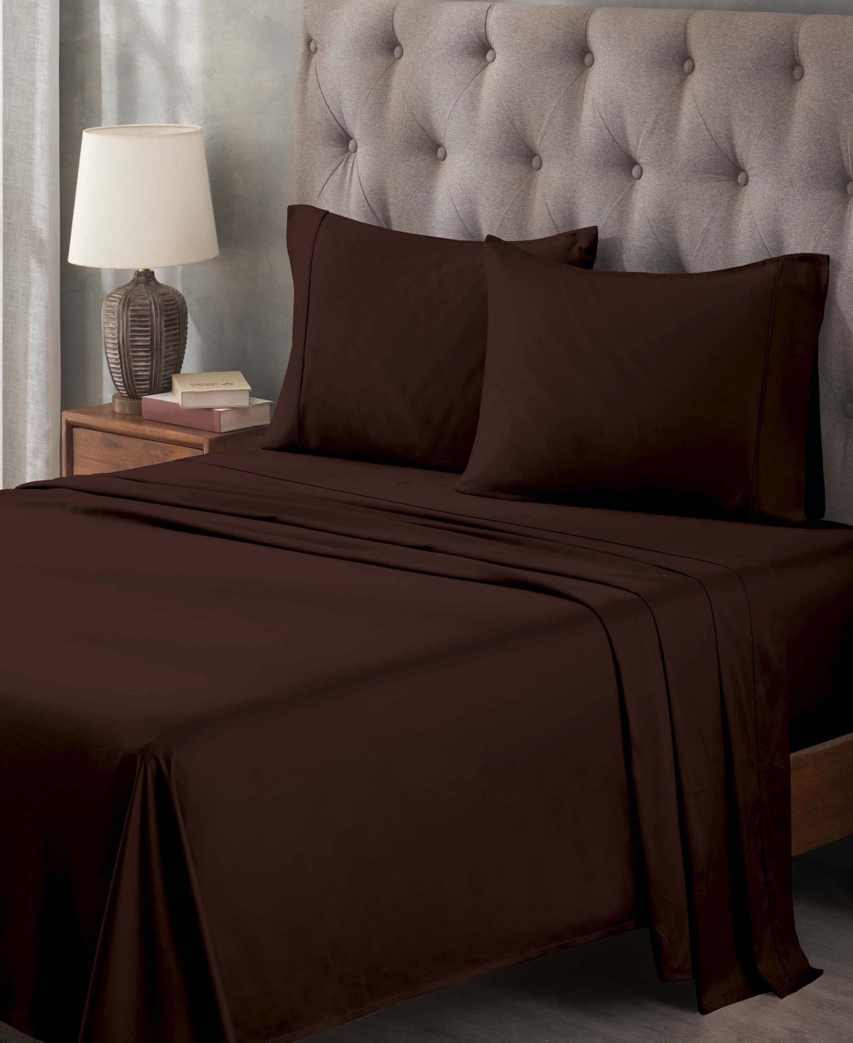 Superior Egyptian Cotton 400 Thread Count Solid Deep Pocket Sheet Set,