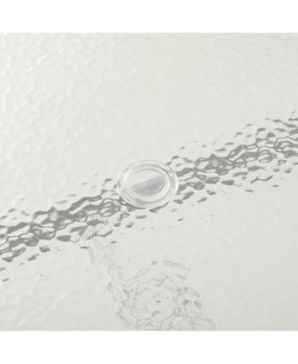 Tala Rectangular Tempered Glass Top Patio Table With Umbrella Hole And Black Steel Tube Frame