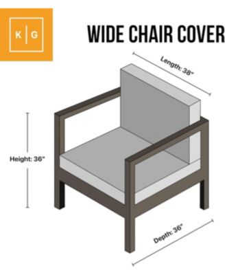 Chair Cover Weatherproof Outdoor Patio Protector 38" x 36" x 36" Brown