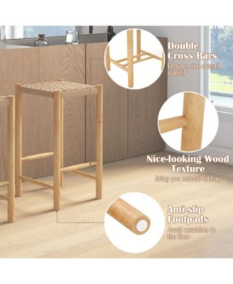 26 Inch Dining Bar Stool Set of 2