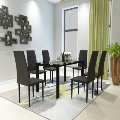 Streamdale 7-Piece Dining Table Set, Dining Table And Chair
