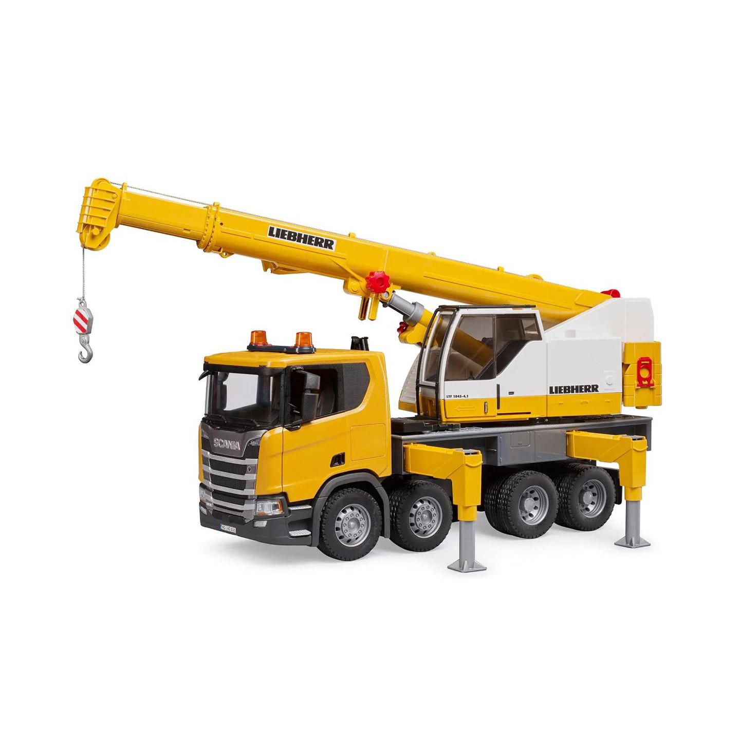 Детская игрушка Bruder 1/16 Scania Super Liebherr Crane Truck — фото 1