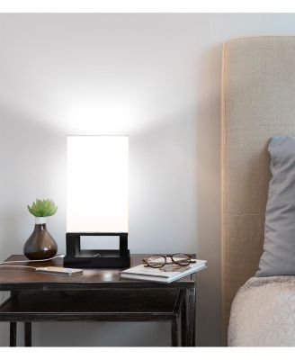 Maxwell 14" LED Modern Table Nightstand Lamp with USB Port