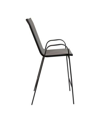 4 Pack Outdoor Barstools With Flex Comfort Material-Patio Stool