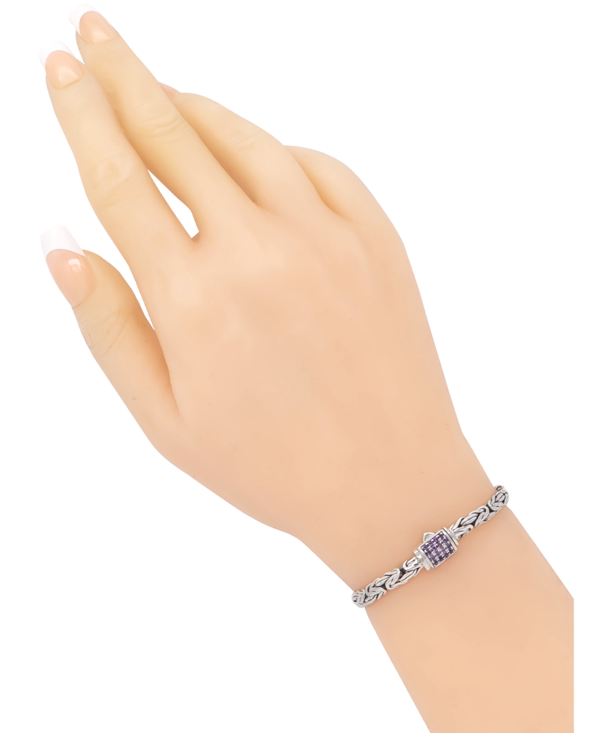 Devata Citrine & Borobudur Oval 5mm Chain Bracelet in Sterling- Silver