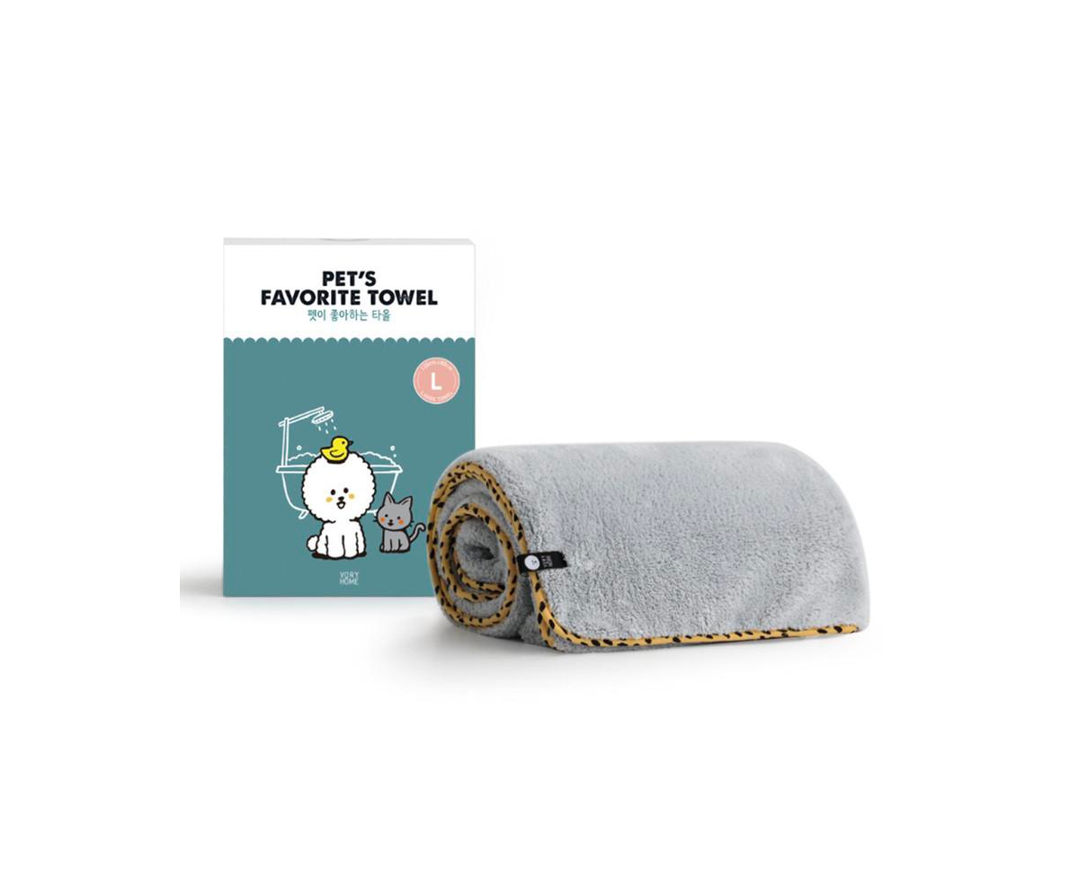 Kproduct4u Pet S Favorite Towel, Premium High Quality Microfiber Pet Towel, Mustard (S) -(L)