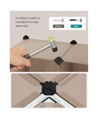 Modular 16-Cube Storage Organizer for Wardrobe, Closet, or Bedroom Use