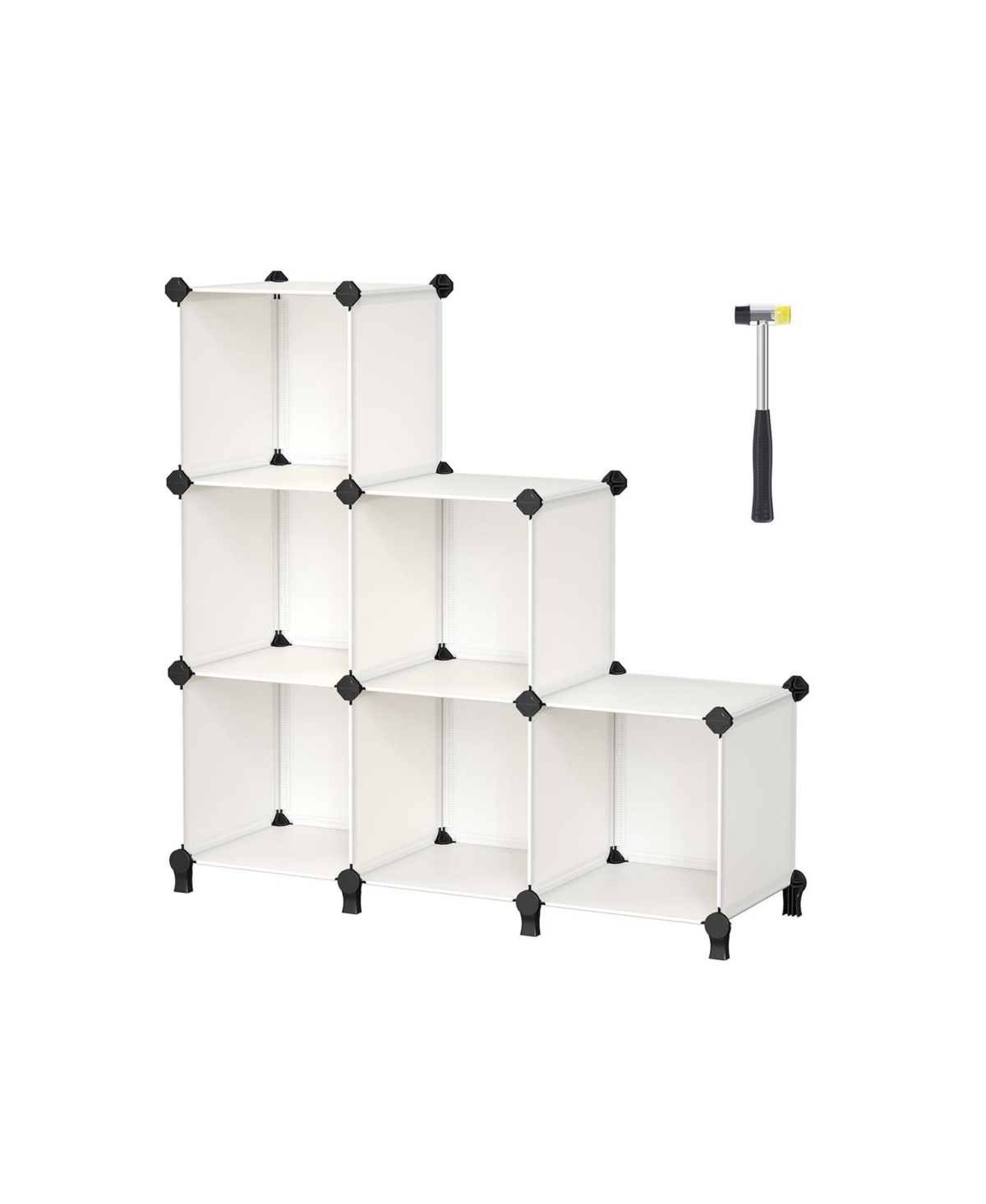 Slickblue 6-cube Storage Organizer, Diy Plastic Closet Cabinet, Storage Shelving