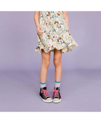 Girls Fair Trade Organic Cotton Print Sleeveless Twirl Dress