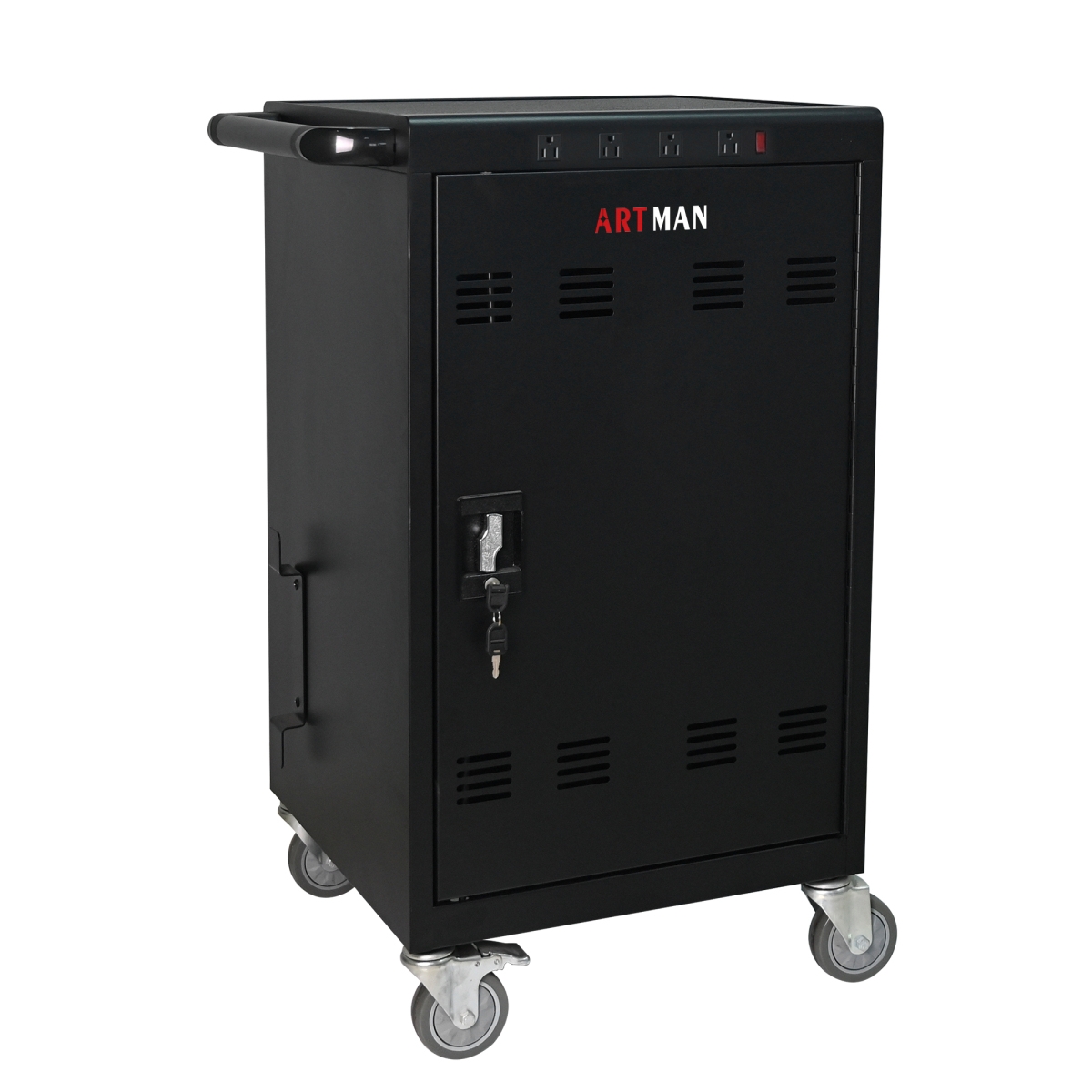 Streamdale Furniture Mobile Charging Cart And Cabinet For Tablets Laptops 35-Device