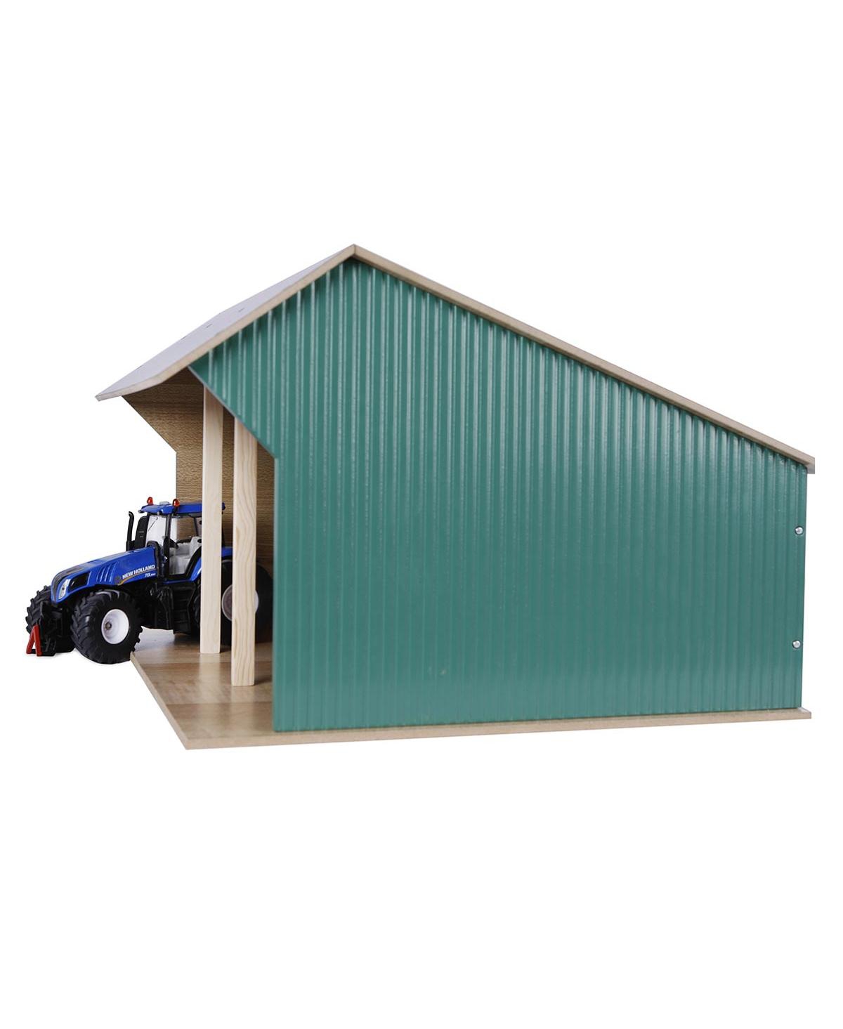 1/32 Large Farm Machinery 3-Bay Shed with High Roof
