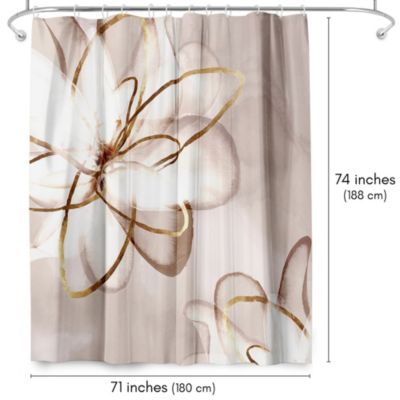 Floral Shower Curtain - Transparent Beauty by PI Creative Art