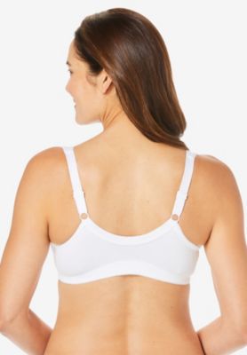 Women's 3-Pack Front-Close Cotton Wireless Bra