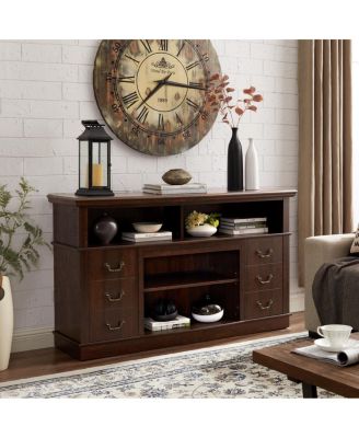 Streamdale Farmhouse Rustic TV Stand for Up to 65" TV