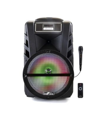 12 Inch Bluetooth Rechargeable Portable PA Party Speaker with Reactive ...
