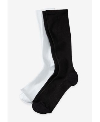 Men's Over-The-Calf Compression Silver Socks