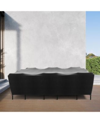 Table and Chair Rectangular Cover - Black - Extra Large