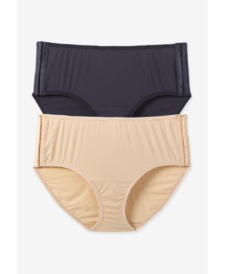 Plus Size Microfiber Adaptive Panty 2-Pack