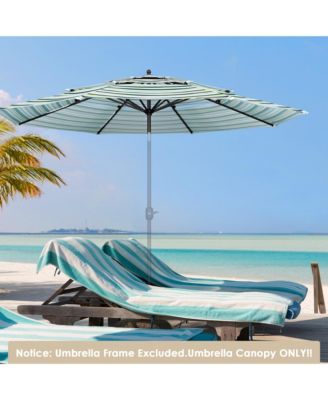 3-Tier Patio Umbrella Replacement Canopy Market Table Top Outdoor Deck