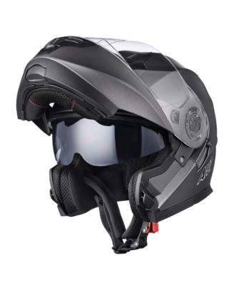 RUN-M3 Modular Flip Up Helmet Full Face Dual Visor DOT Motorcycle Bike XL