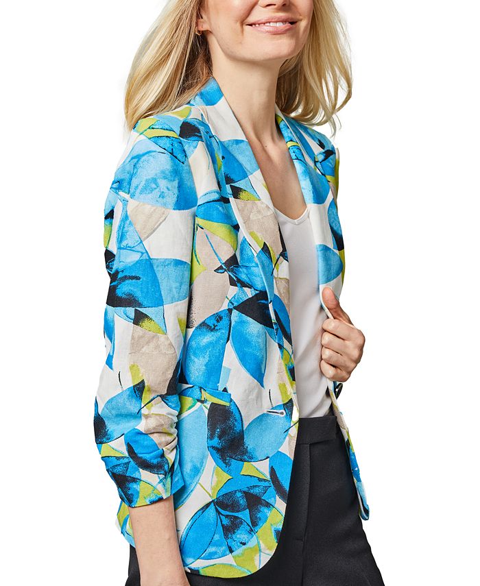 SHEIN Apricot Workwear Elegant Open Front Shawl Collar Leopard Print Fashion Coat 2018 Autumn Highstreet Women Coats Outerwear