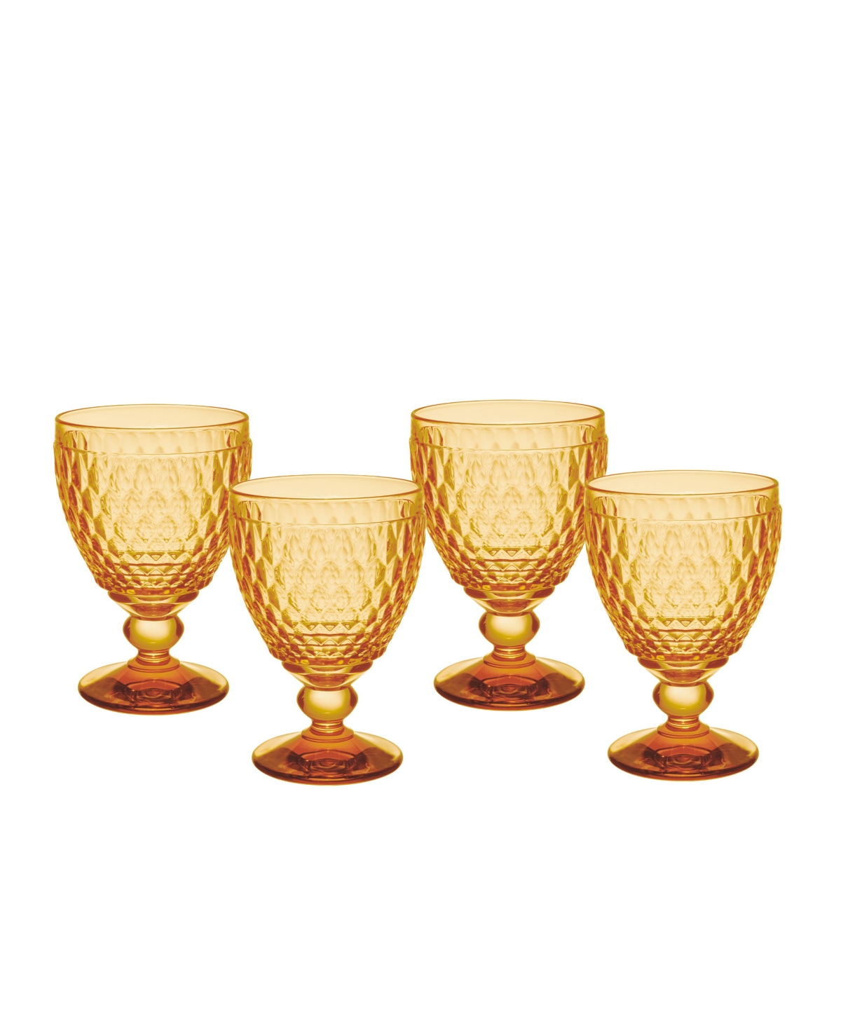 Villeroy & Boch Boston Red Wine Glasses, Set of 4 - Saffron